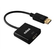 adaptador nilox dp/m a hdmi/h negro (nxadapdpmhdmif)