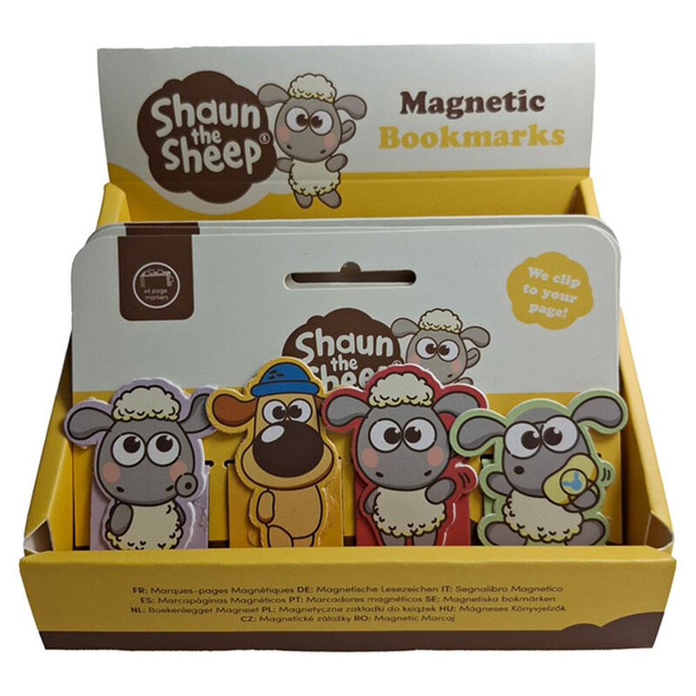 set marcapaginas magnéticos oveja shaun