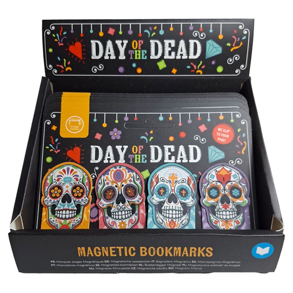 set marcapaginas magnéticos día de los muertos