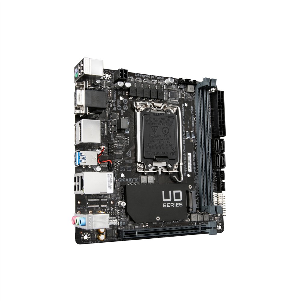 gigabyte h610i ddr4 placa base intel h610 express lga 1700 mini itx