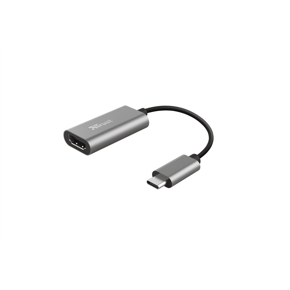 trust dalyx adaptador gráfico usb gris