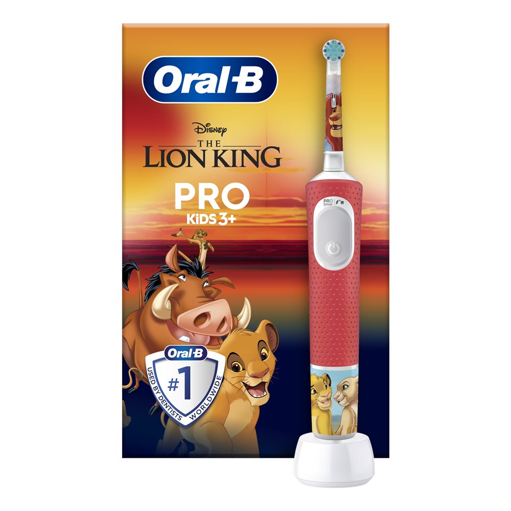 oral-b kids vitalityprolionk cepillo eléctrico para dientes niño cepillo dental oscilante multicolor