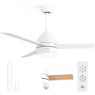 grunkel skyeco-52 ventilador blanco, madera