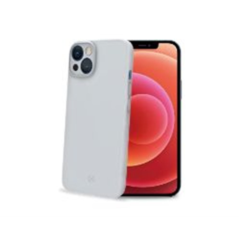 funda celly 6.06" tpu iphone 14 blanca (space1024wh)