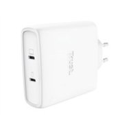 cargador trust maxo gan 100w 2xusb-c blanco (25528)