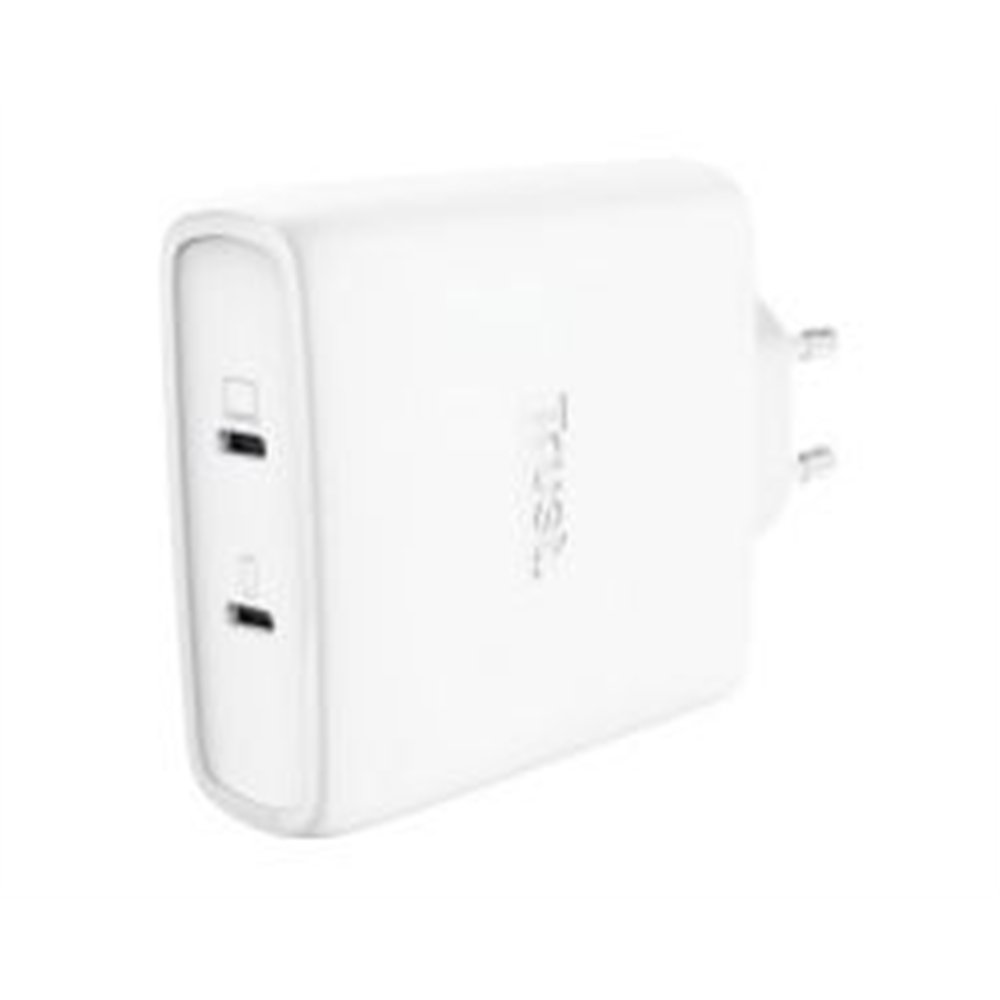 cargador trust maxo gan 100w 2xusb-c blanco (25528)