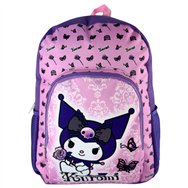 mochila purple kuromi hello kitty 40cm