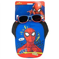 set gorra + gafas sol spiderman marvel