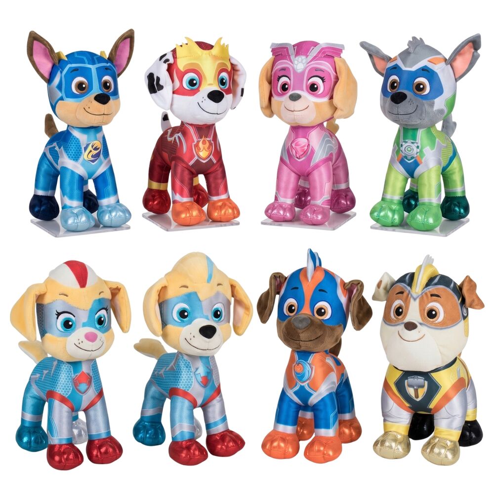 peluche super paws patrulla canina paw patrol 27cm surtido