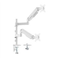 soporte de mesa tv/monitor aisens 17 - 32 2 brazos giratorio/inclinable hasta 9kg white
