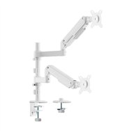 soporte de mesa tv/monitor aisens 17 - 32 2 brazos giratorio/inclinable hasta 9kg white