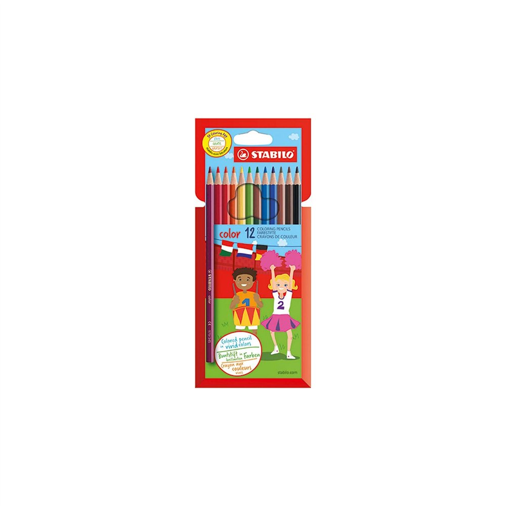 stabilo lapices de color multicolor 12 piezas