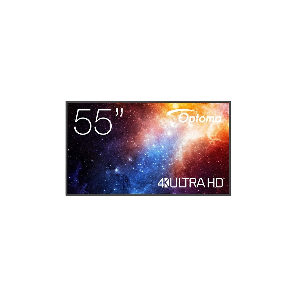 optoma n3551k pantalla plana para señalización digital 139,7 cm (55") led wifi 450 cd / m² 4k ultra hd negro android 11 24/7