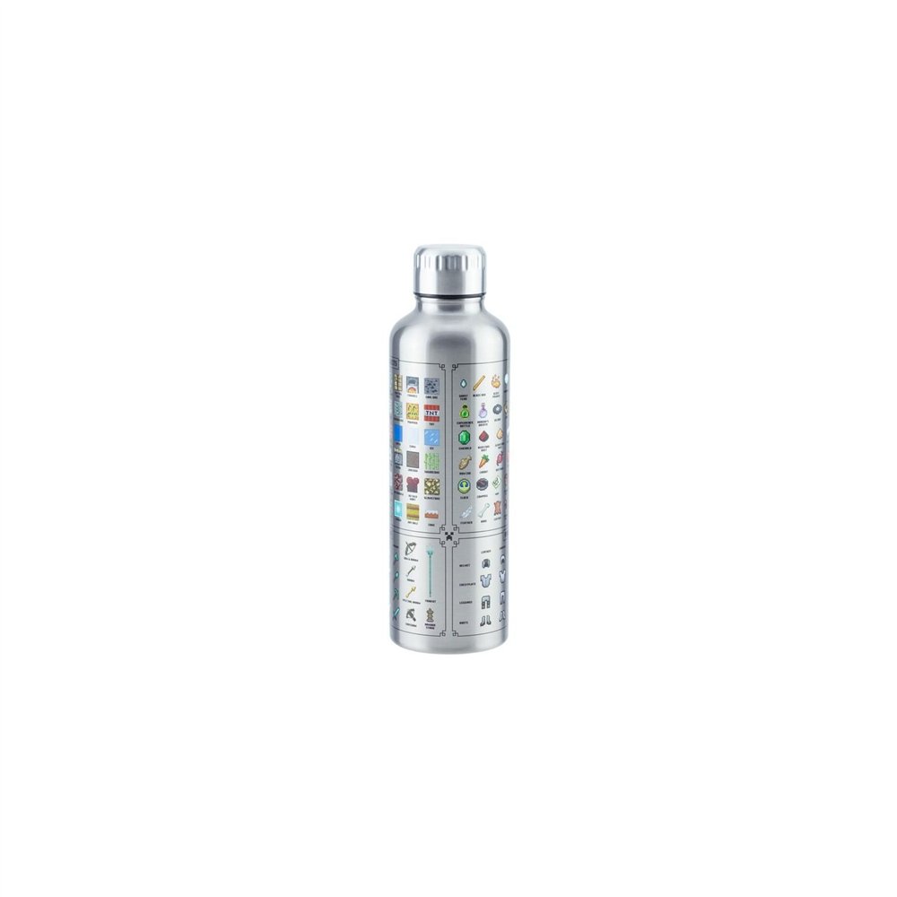 paladone minecraft metal water bottle uso diario 500 ml acero inoxidable