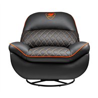 cougar cgr-ovl-orb sofá de gaming asiento acolchado negro