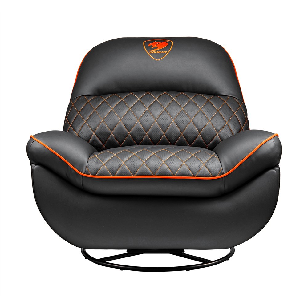 cougar cgr-ovl-orb sofá de gaming asiento acolchado negro