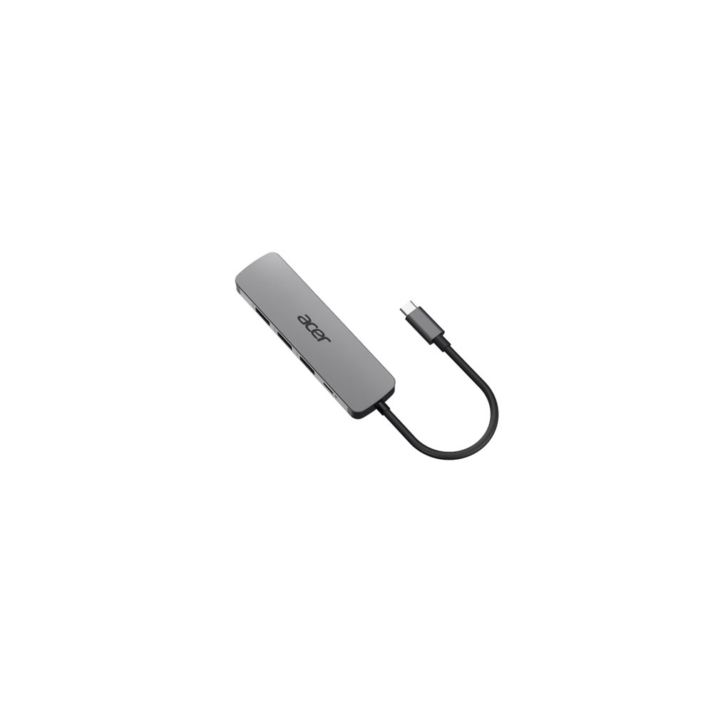 acer 5in1 type c dongle alámbrico usb 3.2 gen 1 (3.1 gen 1) type-c plata