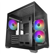 mars gaming mcview3 carcasa de ordenador mini tower negro