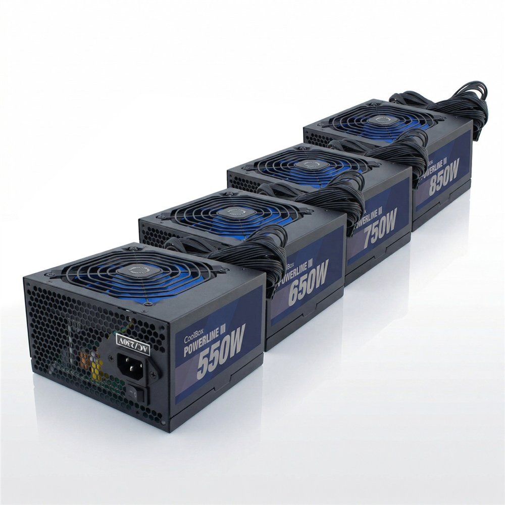 coolbox pack fuentes de alimentacion powerline iii 550/650/750/850w 85%efi