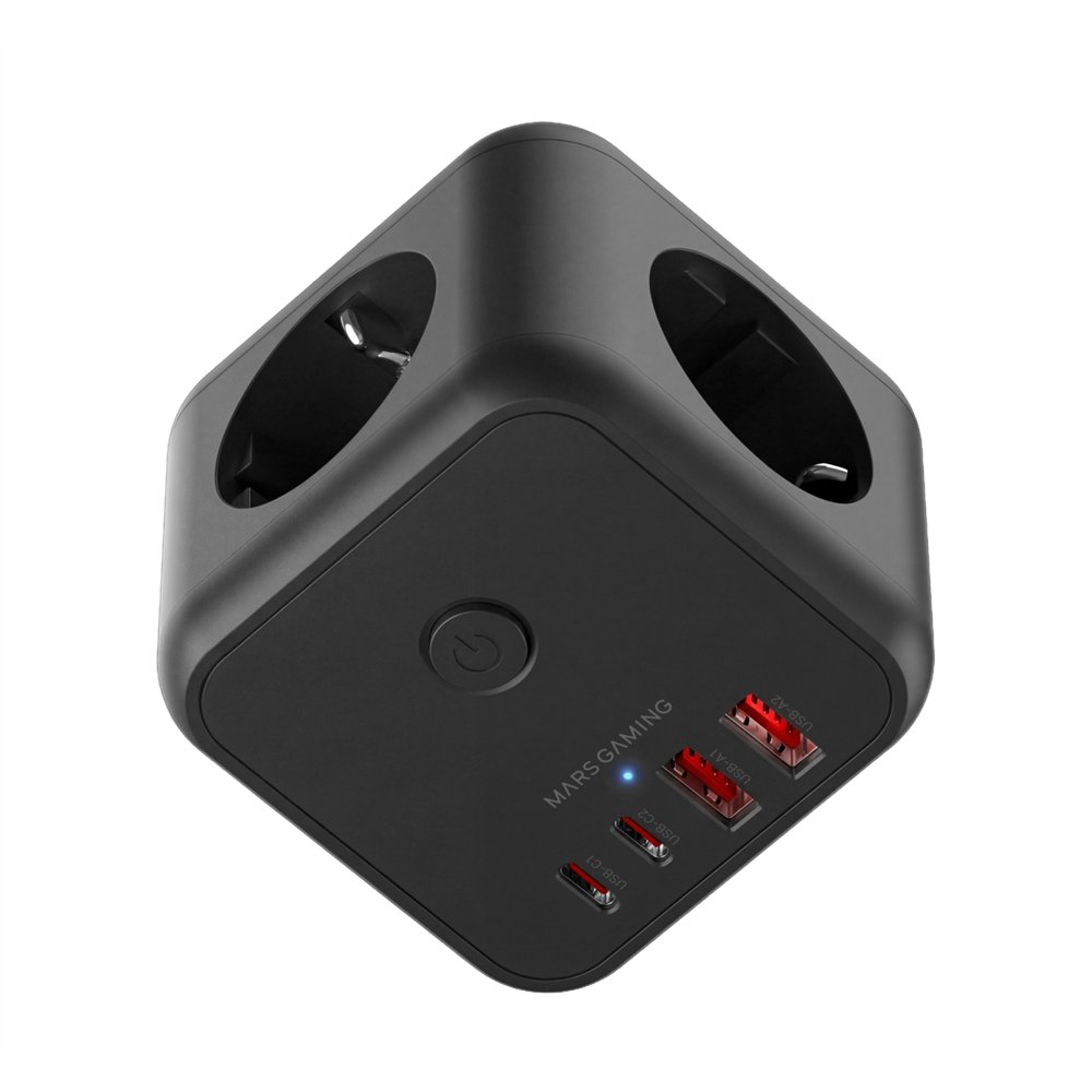 mars gaming mdcube20 cargador de dispositivo móvil negro
