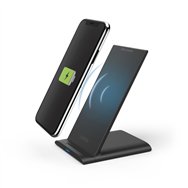 hama qi-fc10s smartphone negro usb cargador inalámbrico carga rápida interior