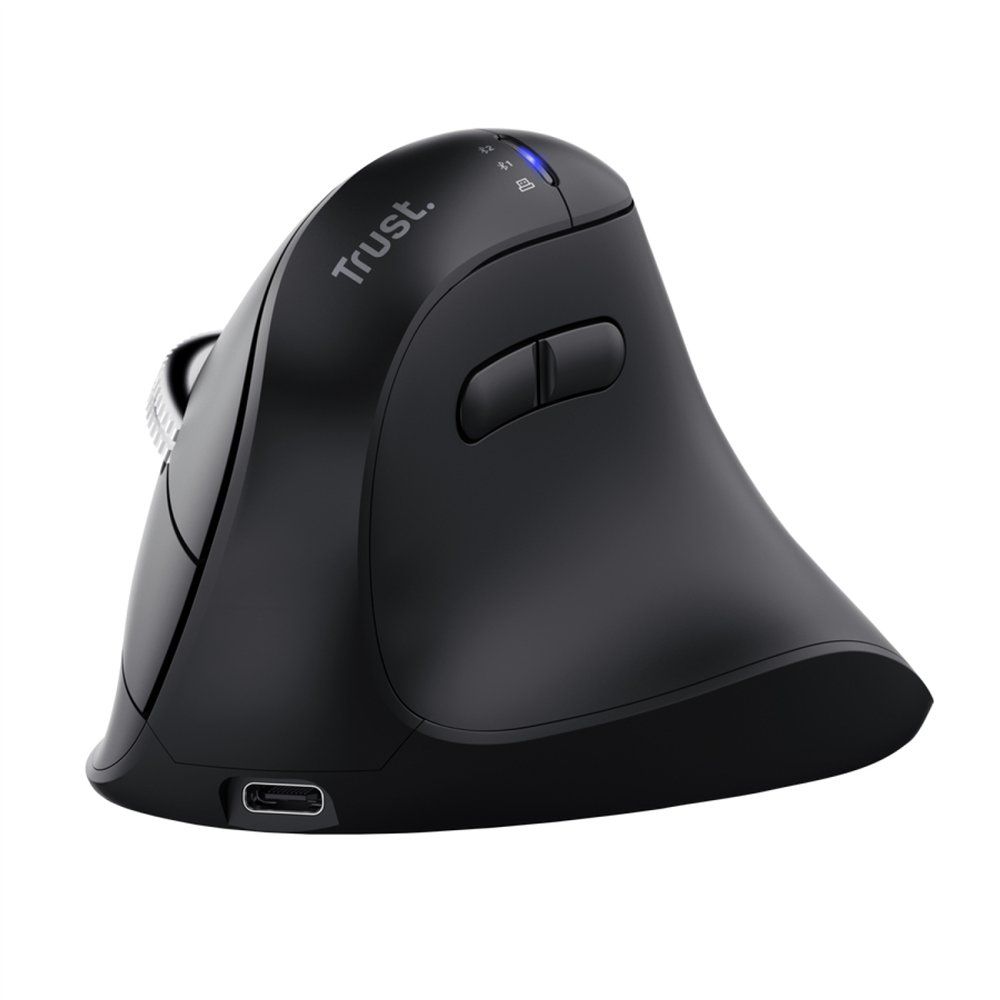 trust vyran ratón universal mano derecha rf wireless + bluetooth óptico 4800 dpi