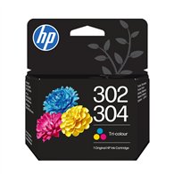 hp cartucho de tinta original 302/304 tricolor