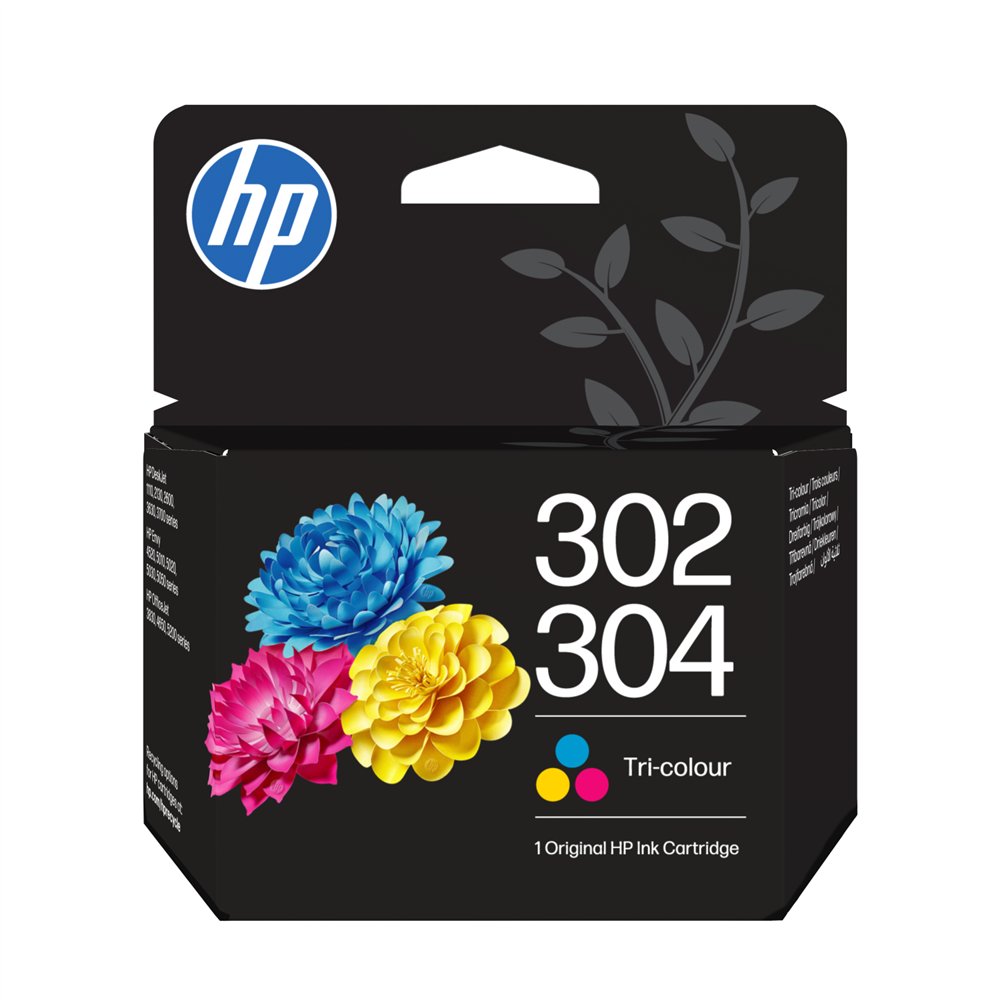 hp cartucho de tinta original 302/304 tricolor