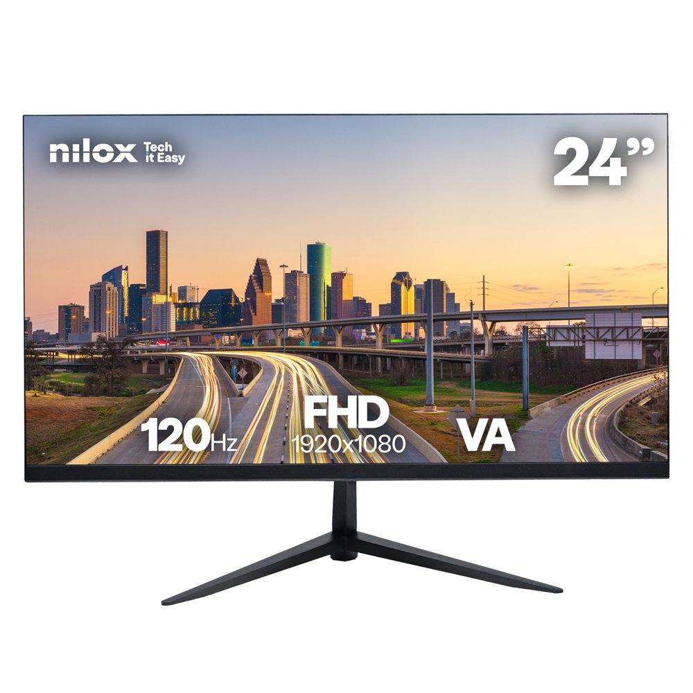 nilox nxm24fhd1205 pantalla para pc 61 cm (24") 1920 x 1080 pixeles full hd lcd