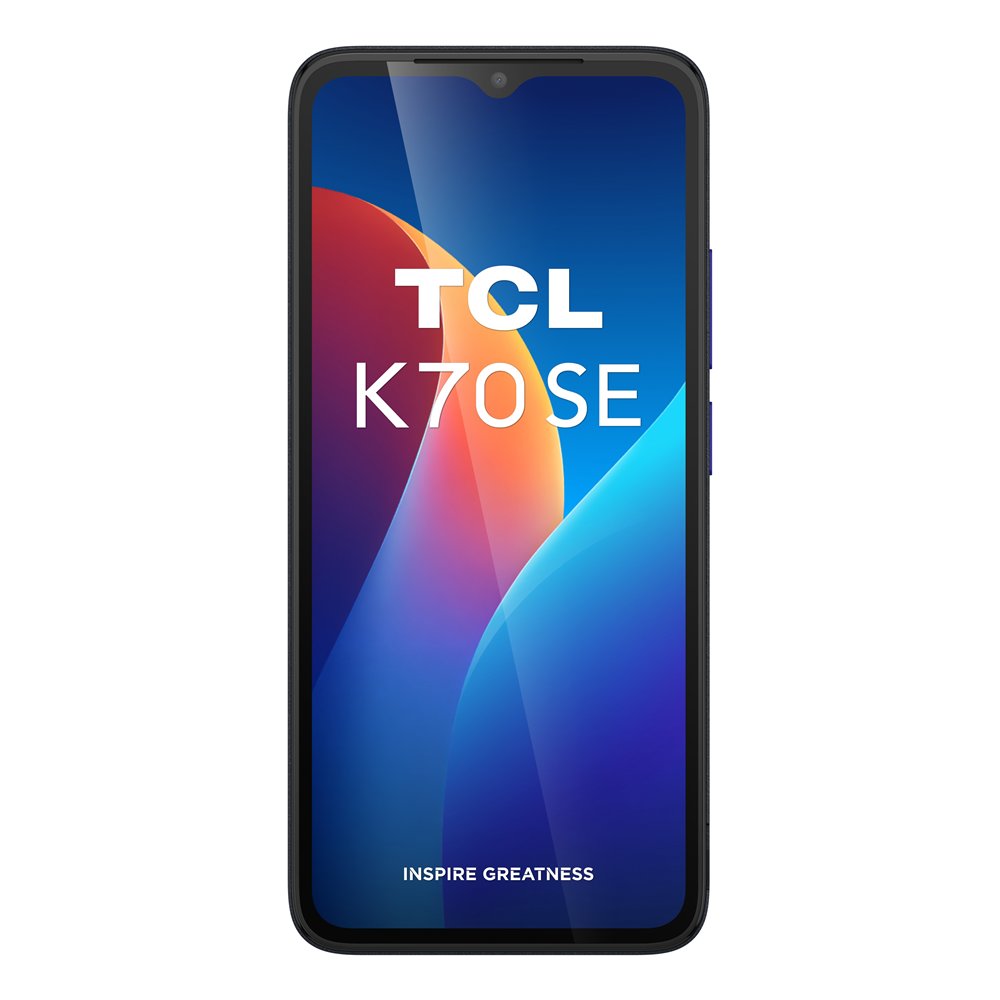 tcl k70 se 16,7 cm (6.56") sim doble android 16.0 4g usb tipo c 4 gb 64 gb 3000 mah negro, indigo