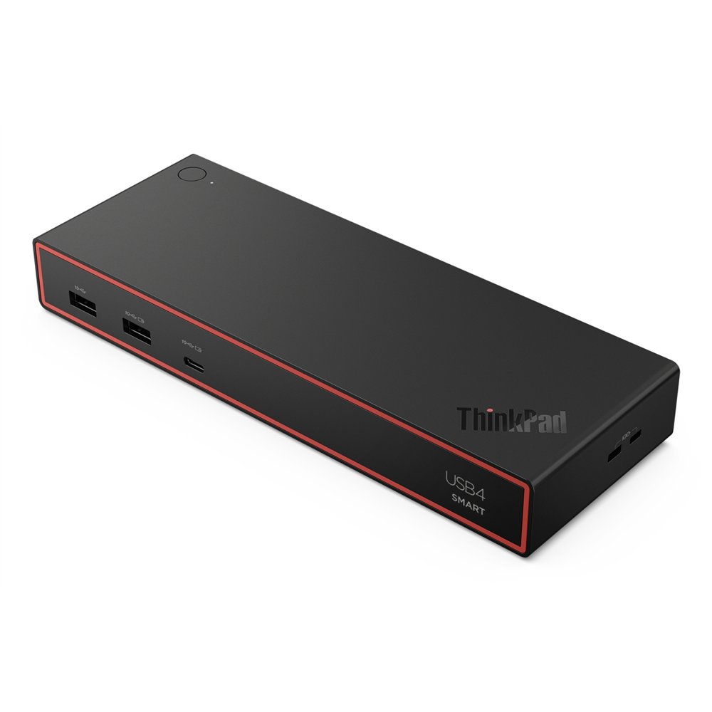 lenovo thinkpad usb4 smart dock 5500 with 135w adapter alámbrico negro