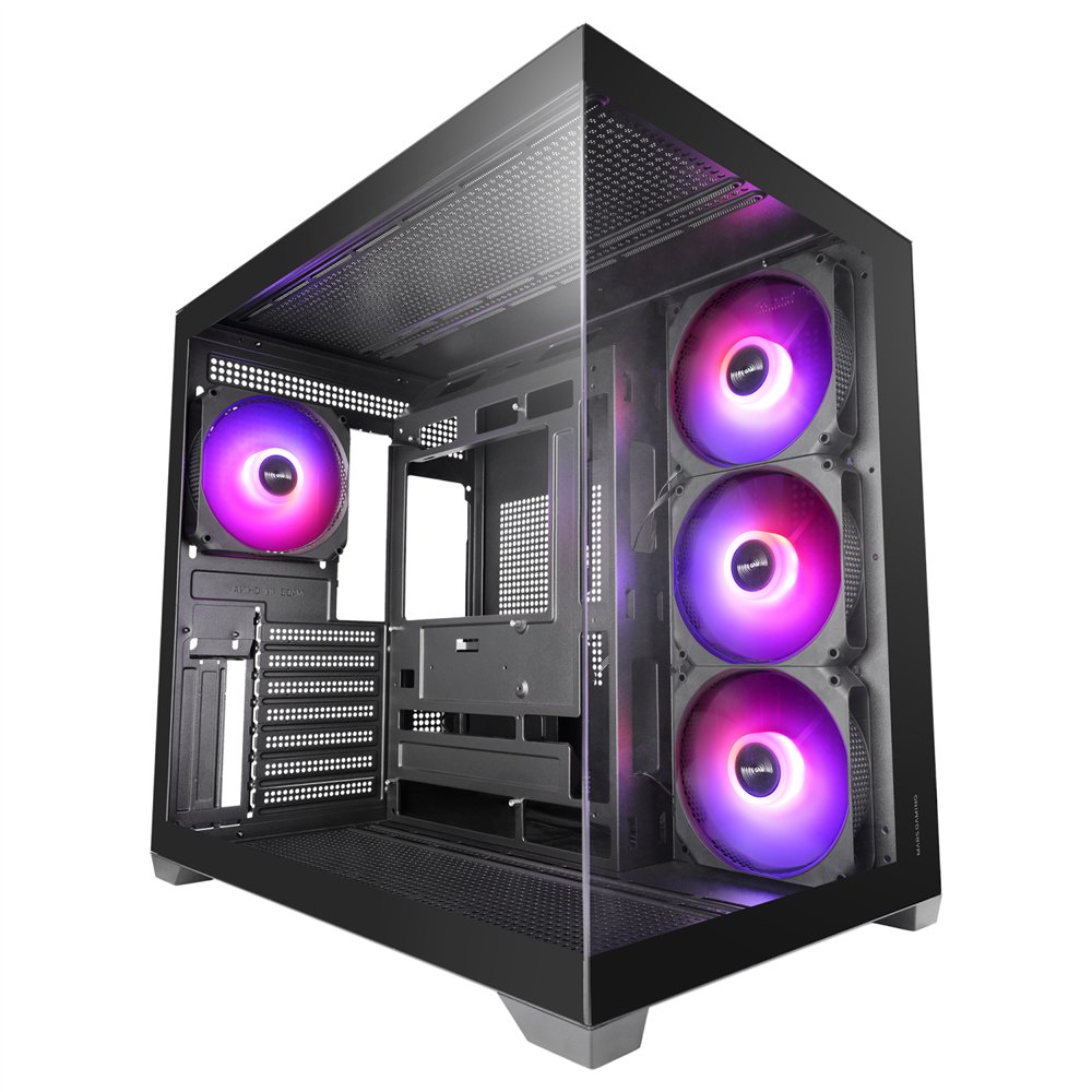 mars gaming mcv5 carcasa de ordenador midi tower negro