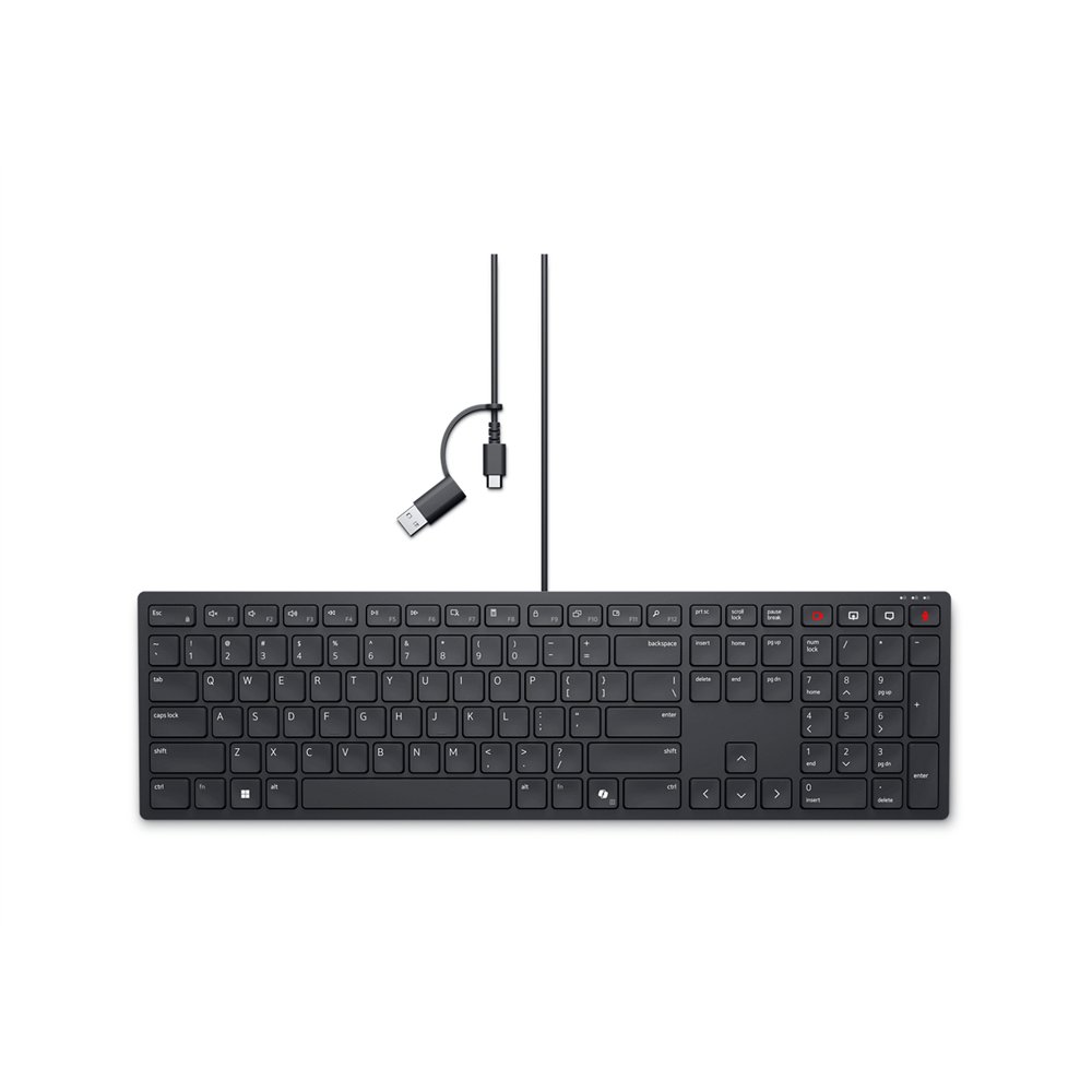 dell teclado de colaboración con cable pro - kb525c - español (qwerty)