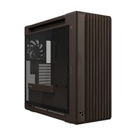 asus proart pa602 wood edition retro brown - tempered glass panel midi tower marrón