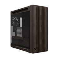 asus proart pa602 wood edition retro brown - tempered glass panel midi tower marrón