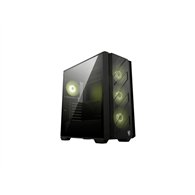 msi mag forge 330r airflow carcasa de ordenador midi tower negro, transparente