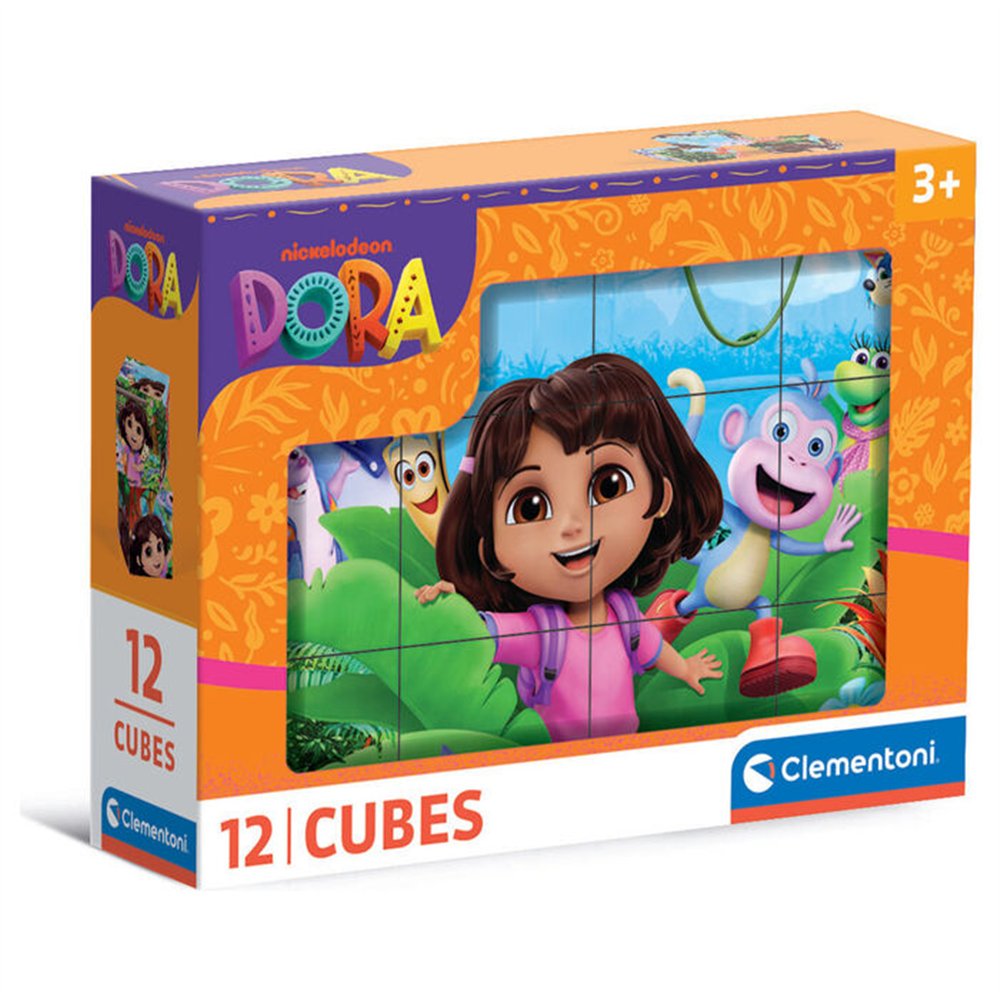 puzzle cubo dora la exploradora 12pzs