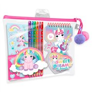 set papeleria en estuche sweet dreams