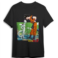 camiseta goku vs frieza dragon ball z adulto