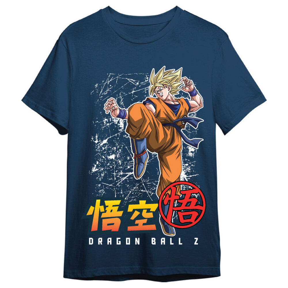 camiseta goku super saiyan dragon ball z adulto