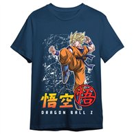 camiseta goku super saiyan dragon ball z adulto