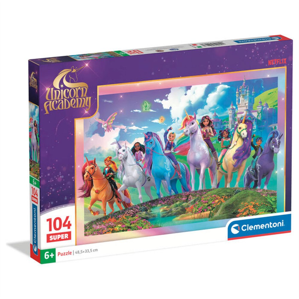 puzzle academia de unicornios 104pzs