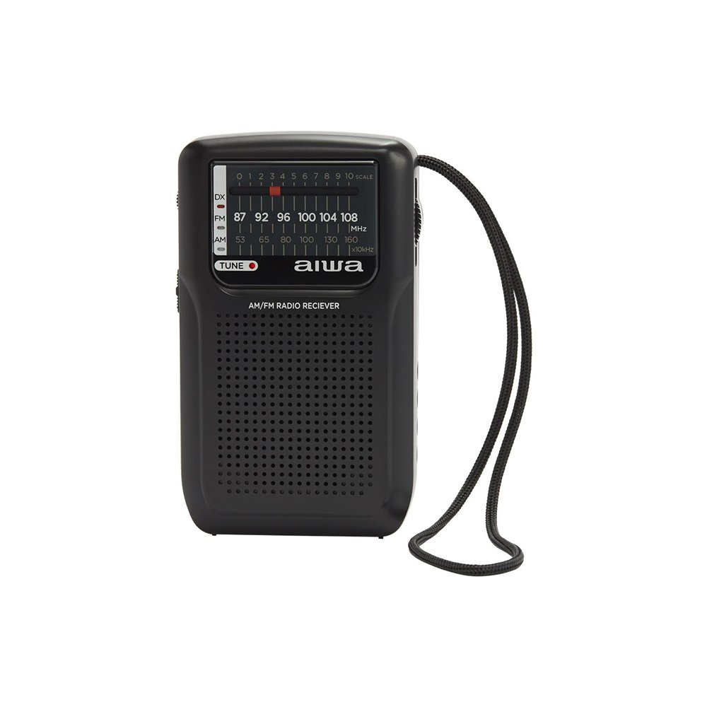 aiwa rs-33 radio portátil analógica negro