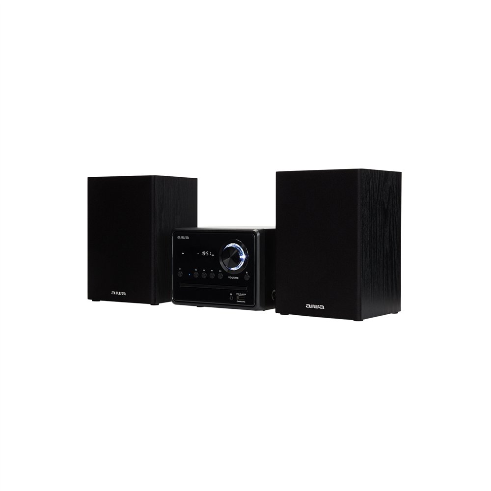 aiwa msbtu-300 sistema de audio para el hogar microcadena de música para uso doméstico 20 w negro
