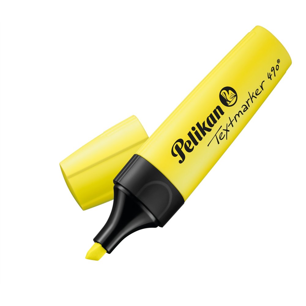 pelikan 490 textmarker marcador 1 pieza(s) amarillo