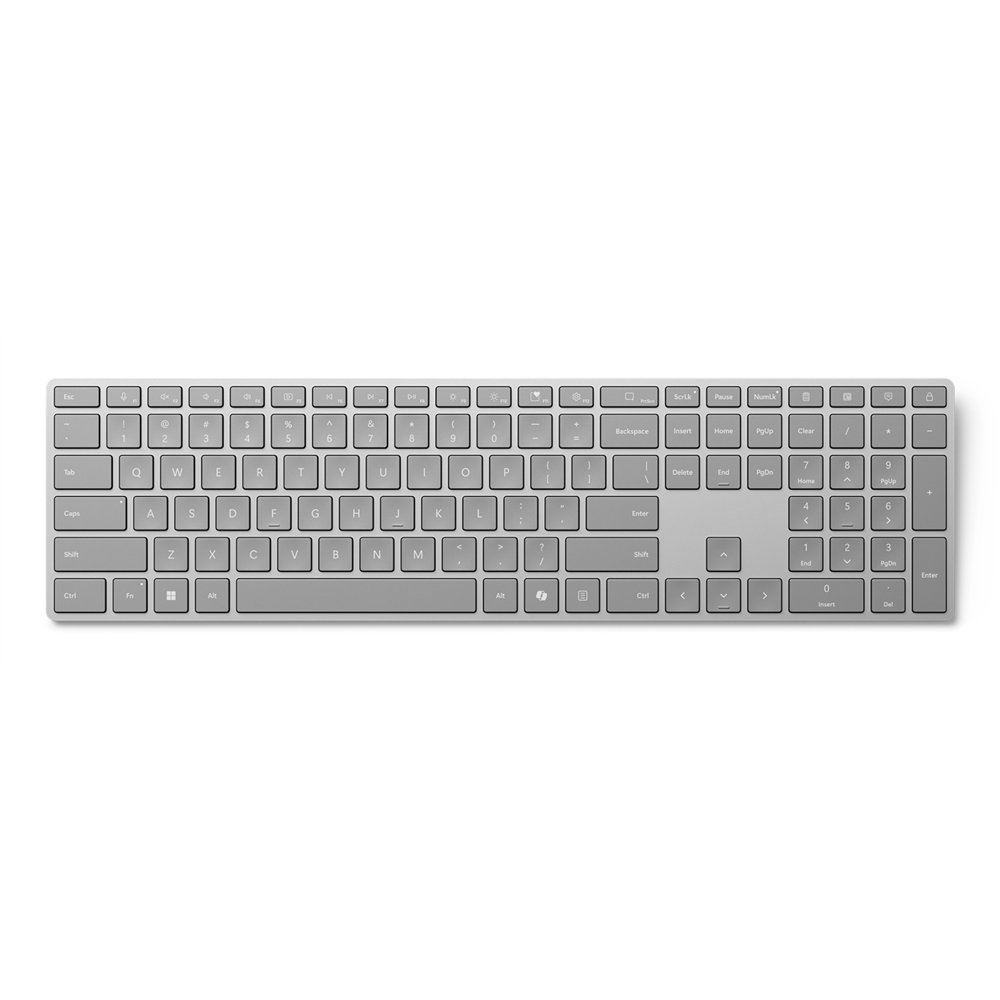 microsoft surface keyboard (2nd edition) teclado hogar / oficina bluetooth español gris