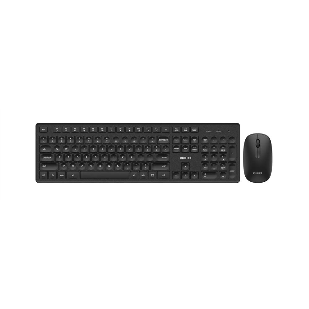 philips 3000 series spt6318b/85 teclado ratón incluido hogar / oficina rf inalámbrico negro