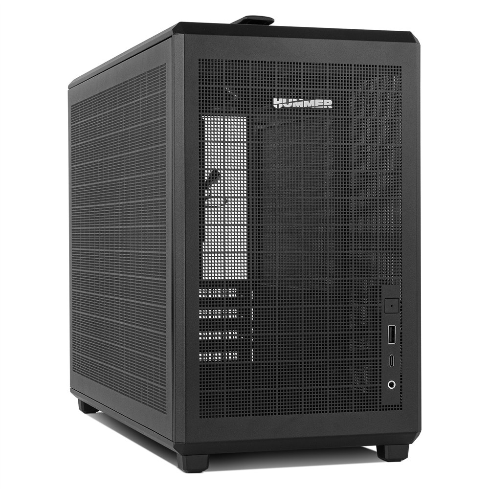 nox hummer mini torre m-atx portable mesh ngr
