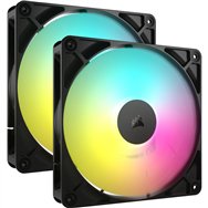 corsair rs140 argb carcasa del ordenador ventilador 14 cm negro 2 pieza(s)
