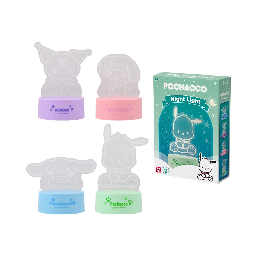 luz nocturna friendship hello kitty and friends 10,7cm surtido